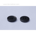 Black horn buttons for clothing